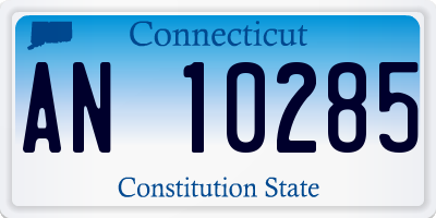 CT license plate AN10285