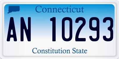 CT license plate AN10293