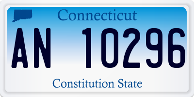 CT license plate AN10296