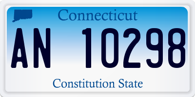 CT license plate AN10298