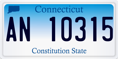 CT license plate AN10315