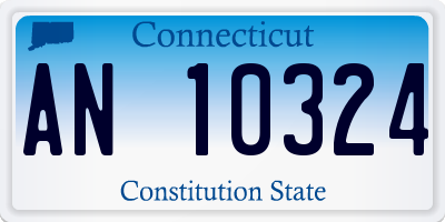 CT license plate AN10324
