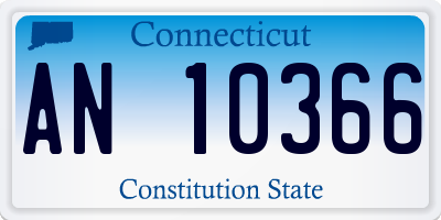 CT license plate AN10366