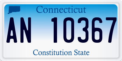 CT license plate AN10367