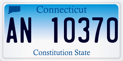 CT license plate AN10370