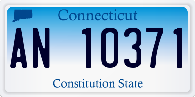 CT license plate AN10371