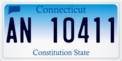 CT license plate AN10411