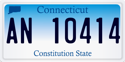CT license plate AN10414