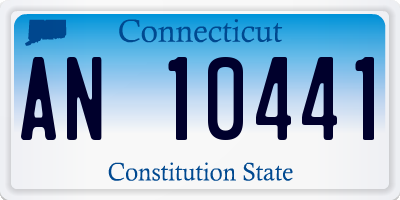 CT license plate AN10441