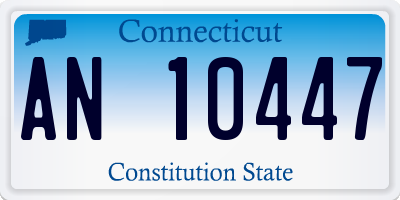 CT license plate AN10447