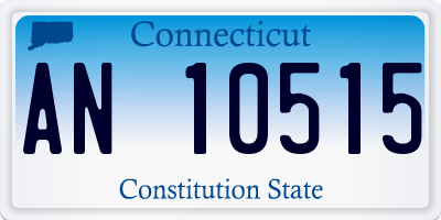 CT license plate AN10515