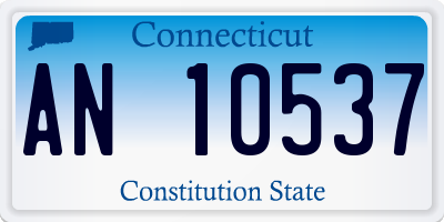 CT license plate AN10537