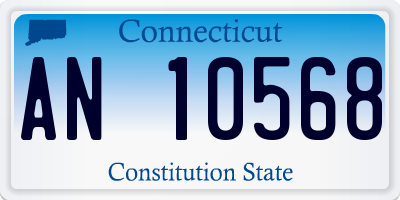 CT license plate AN10568