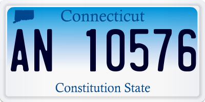 CT license plate AN10576