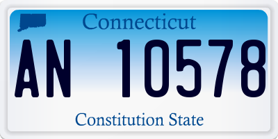 CT license plate AN10578