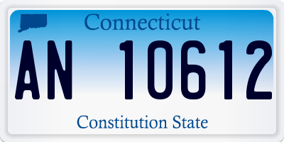 CT license plate AN10612