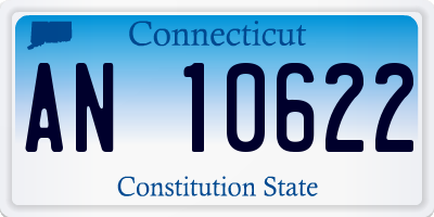 CT license plate AN10622
