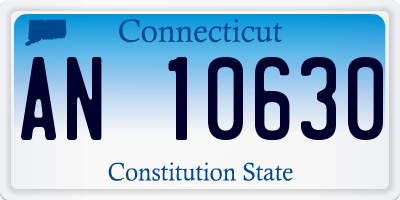 CT license plate AN10630