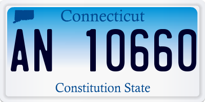 CT license plate AN10660