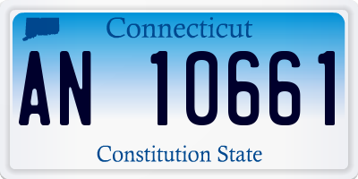 CT license plate AN10661