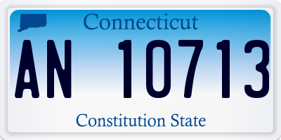 CT license plate AN10713