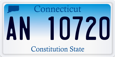 CT license plate AN10720