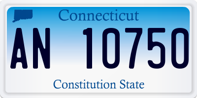CT license plate AN10750