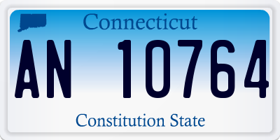 CT license plate AN10764