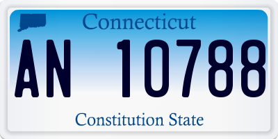 CT license plate AN10788