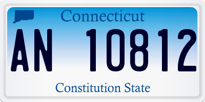 CT license plate AN10812