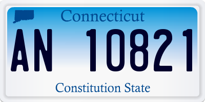 CT license plate AN10821