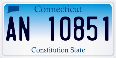 CT license plate AN10851