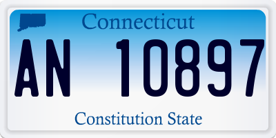 CT license plate AN10897