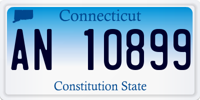 CT license plate AN10899