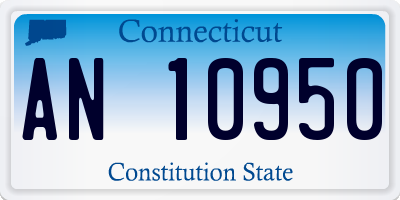 CT license plate AN10950