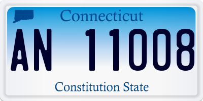 CT license plate AN11008