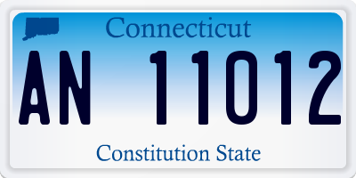CT license plate AN11012