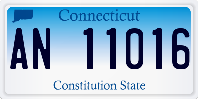 CT license plate AN11016