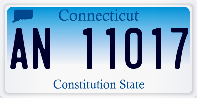 CT license plate AN11017
