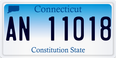 CT license plate AN11018