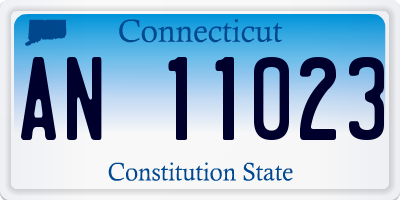 CT license plate AN11023