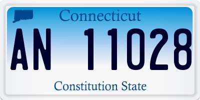 CT license plate AN11028