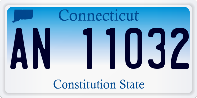 CT license plate AN11032