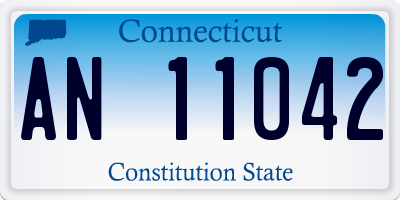 CT license plate AN11042
