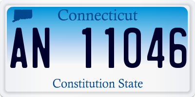 CT license plate AN11046