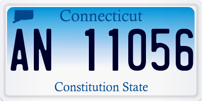 CT license plate AN11056
