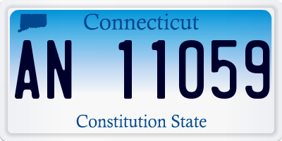 CT license plate AN11059