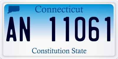 CT license plate AN11061