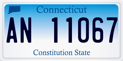 CT license plate AN11067