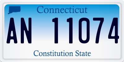 CT license plate AN11074